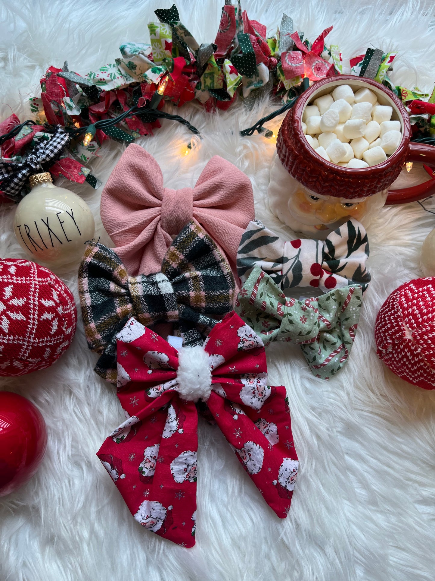 christmas sailor bows and bow ties ONLY LARGE SAILOR BOWS CAN HAVE A PATCh