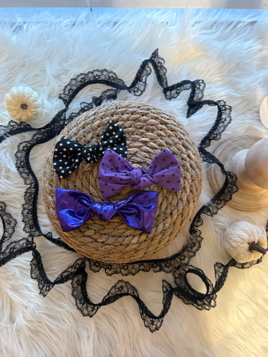 spooky hair bows