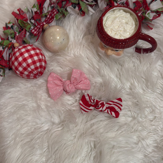 christmas hair bows