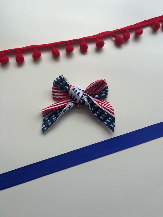 Its a pawty in the usa hair bow